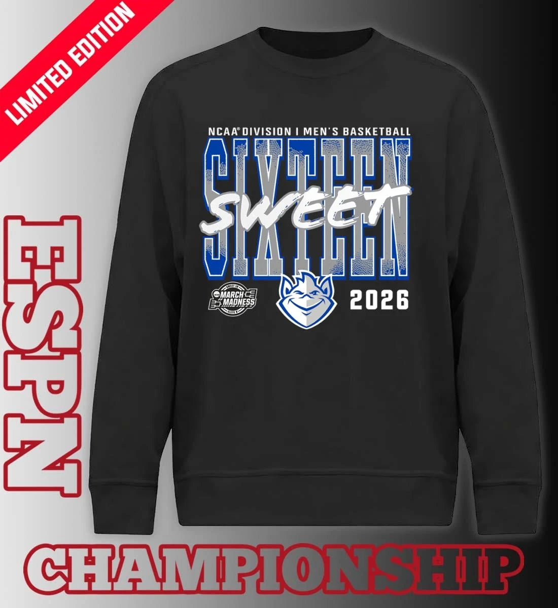 Official Saint Louis Billikens 2026 NCAA Men’s Basketball Tournament March Madness Sweet 16 T-Shirt