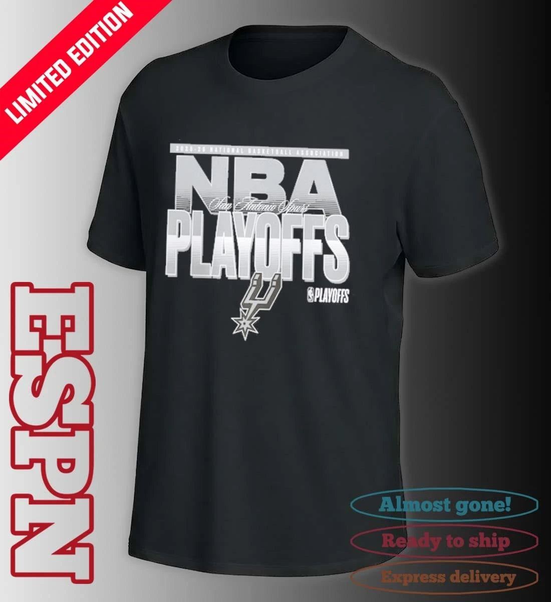 Official San Antonio Spurs 2026 NBA Playoffs T-Shirt