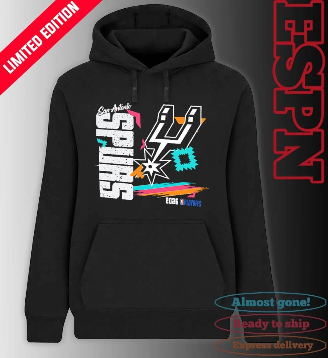 Official San Antonio Spurs 2026 NBA Playoffs Vintage Retro T-Shirt