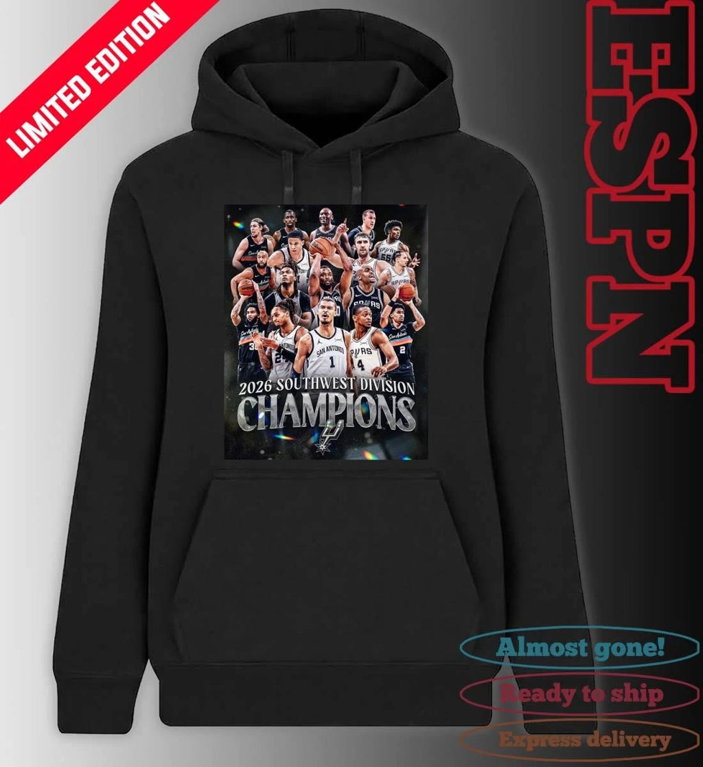 Official San Antonio Spurs 2026 Southwest Division Champions Poster Shirt