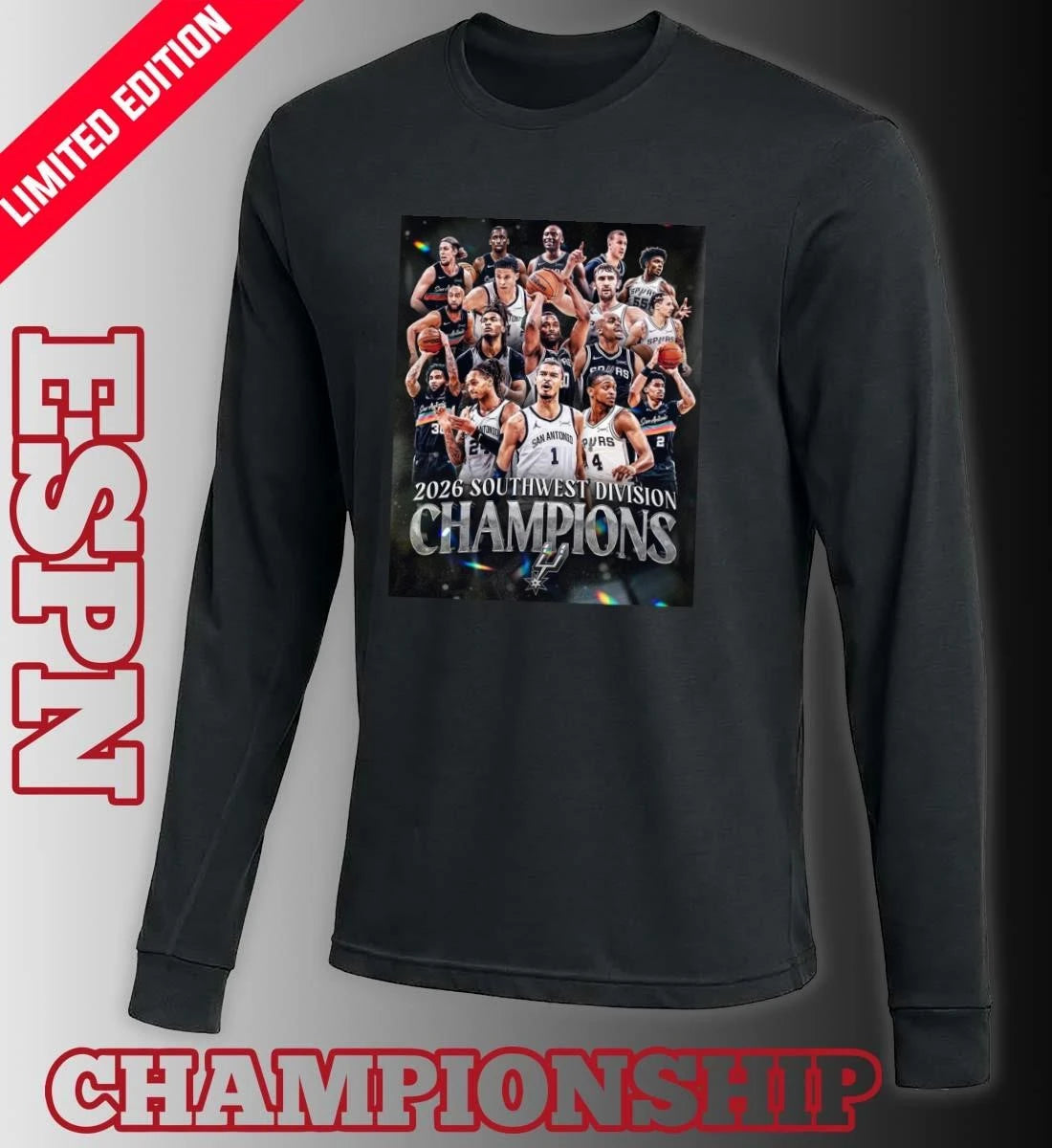 Official San Antonio Spurs 2026 Southwest Division Champions Poster Shirt