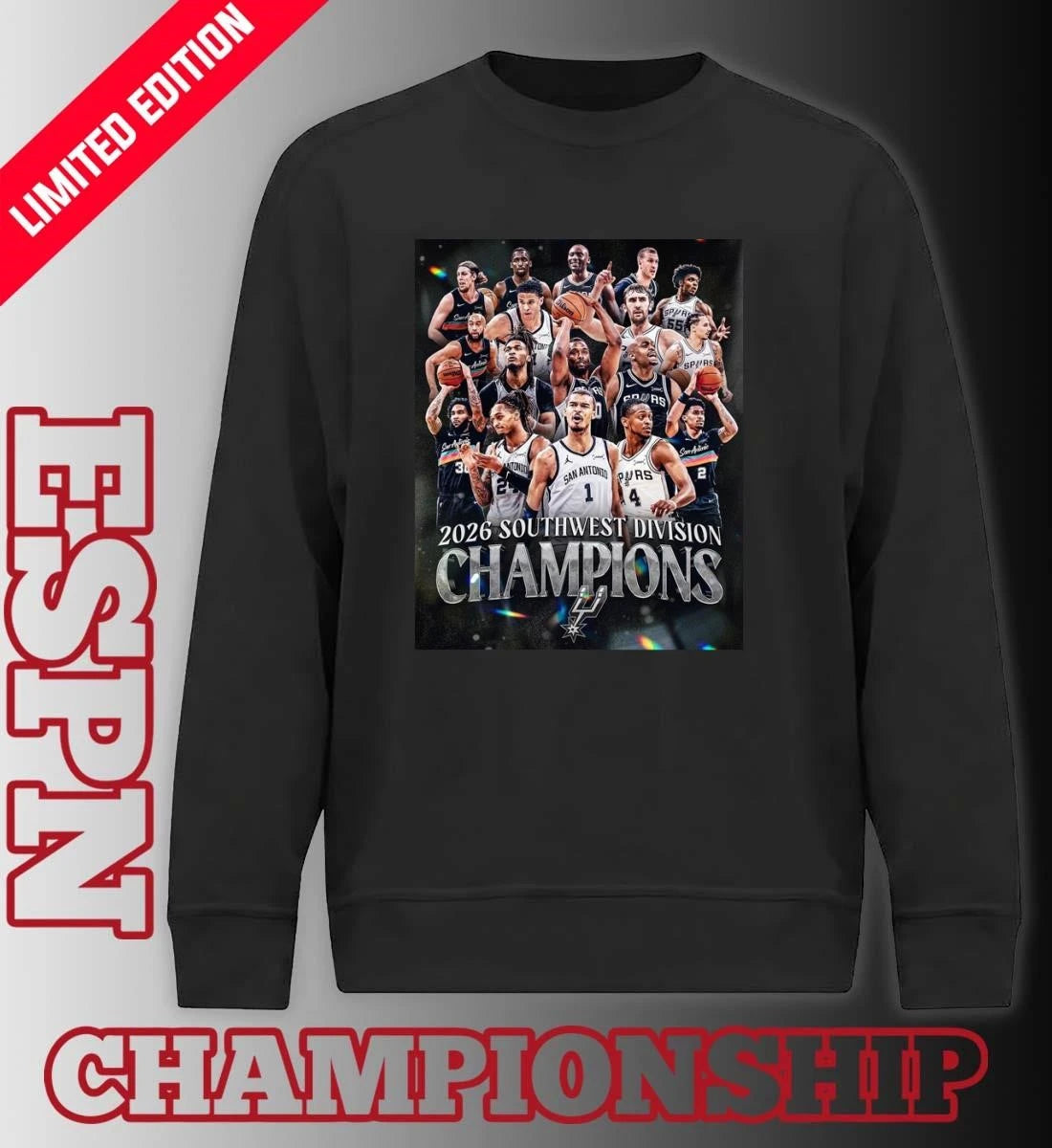 Official San Antonio Spurs 2026 Southwest Division Champions Poster Shirt