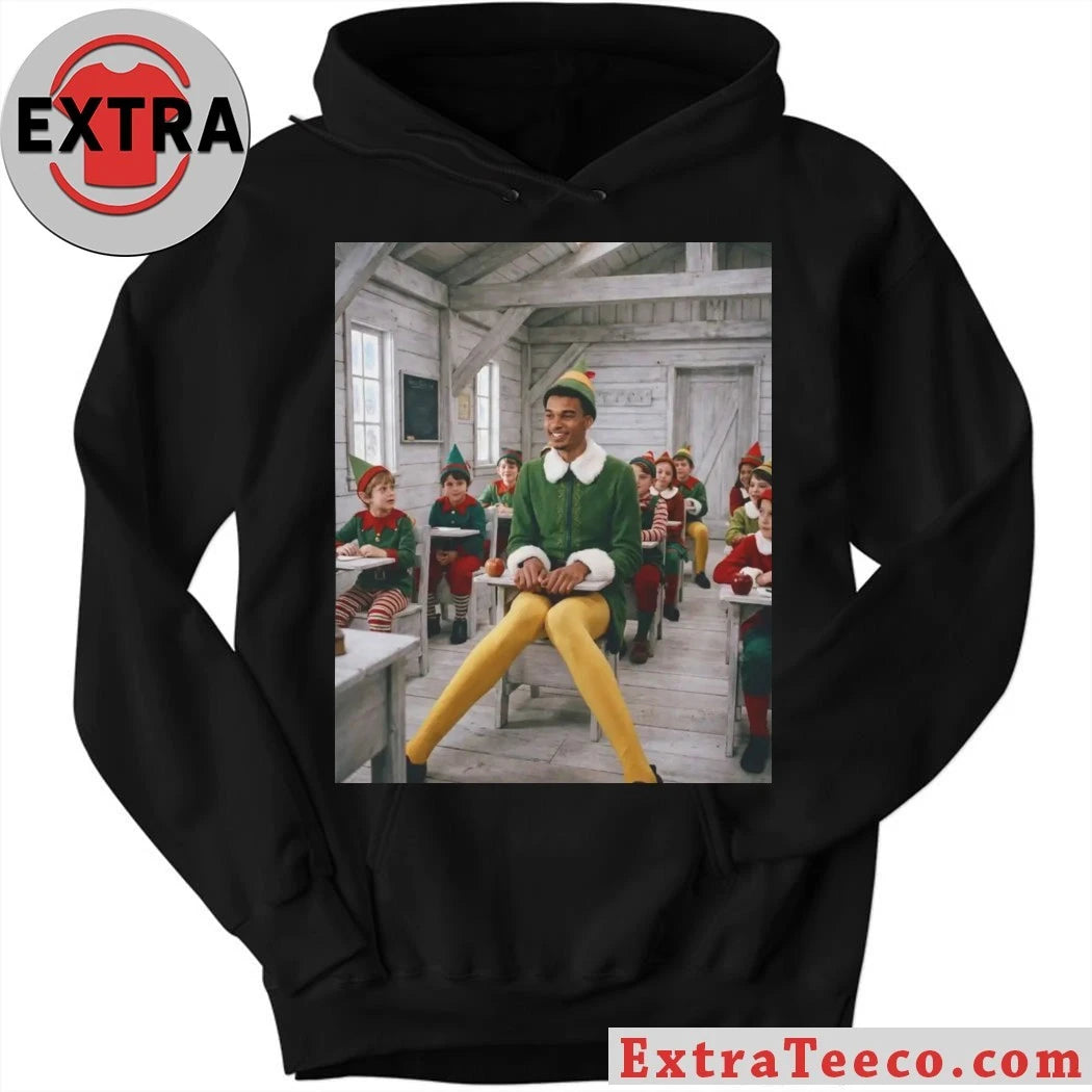 Official San Antonio Spurs Victor Wembanyama Christmas 2003 famous Elf Shirt