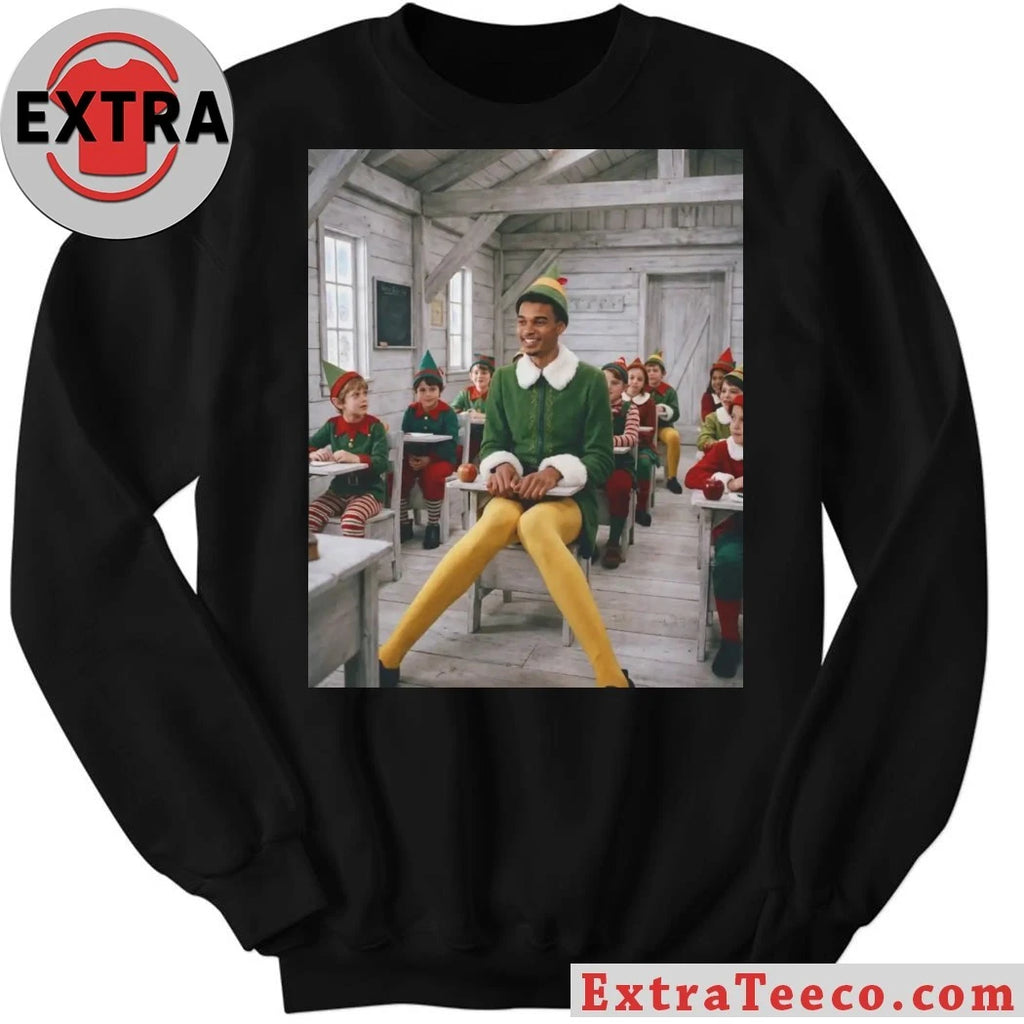 Official San Antonio Spurs Victor Wembanyama Christmas 2003 famous Elf Shirt