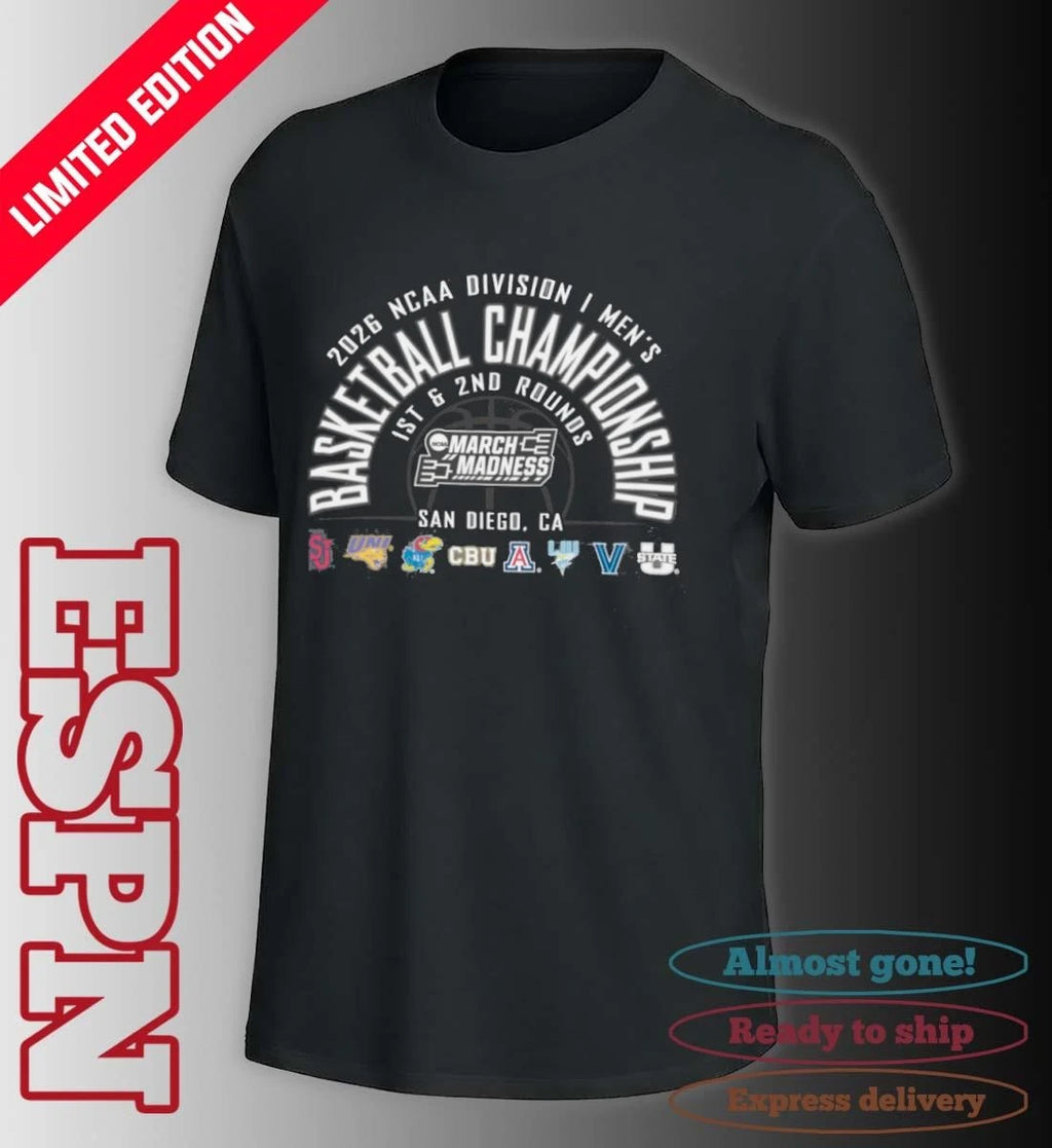 Official San Diego Regional 2026 NCAA DI Men’s Basketball Championship Shirt