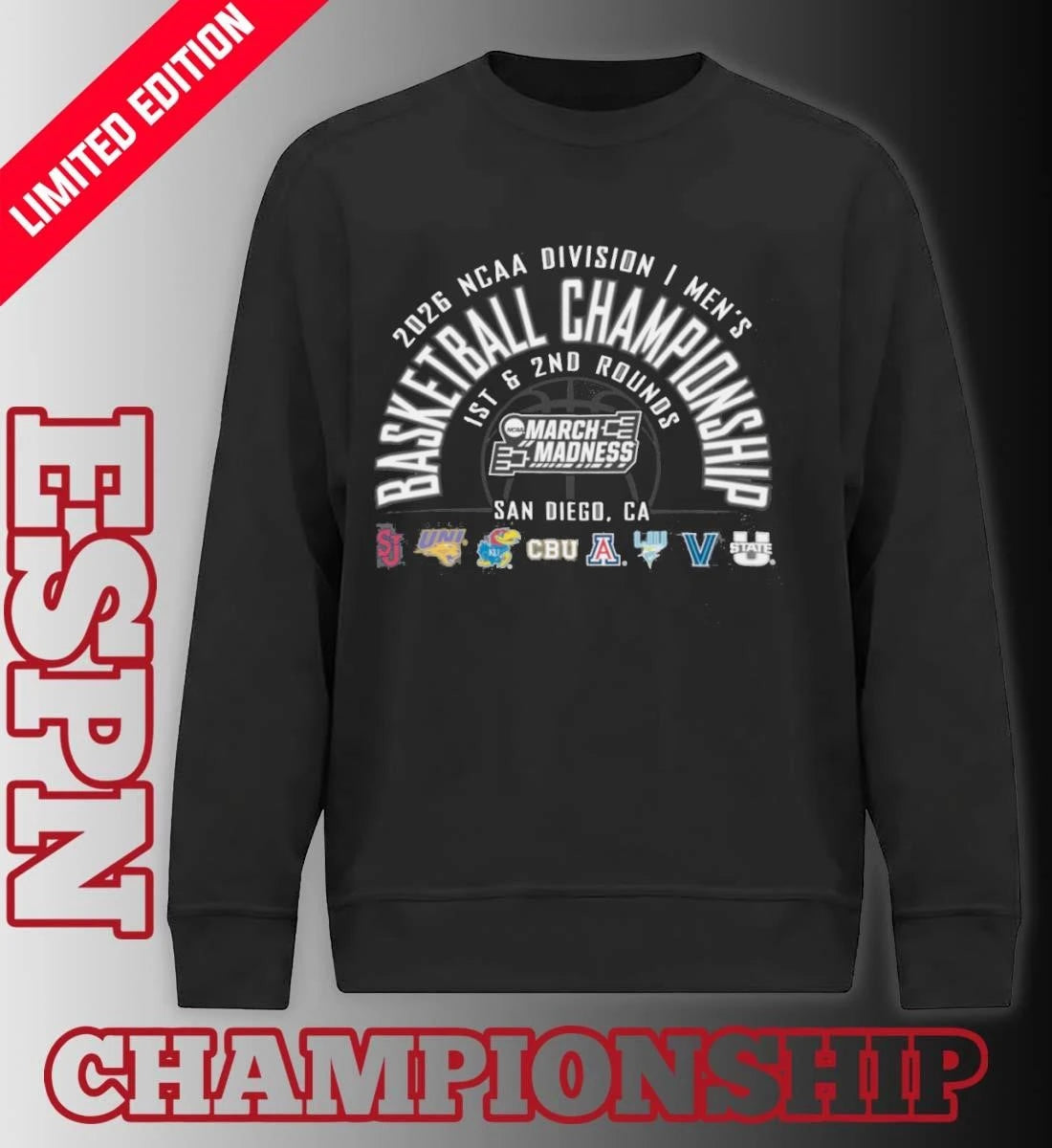 Official San Diego Regional 2026 NCAA DI Men’s Basketball Championship Shirt