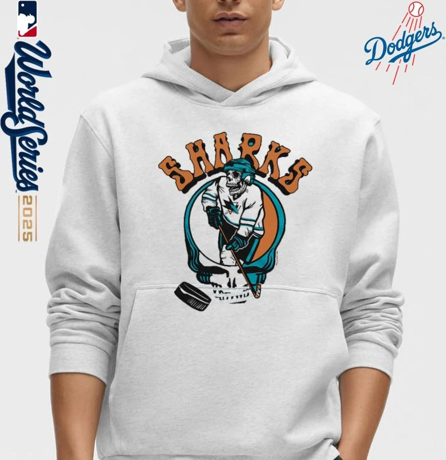Official San Jose Sharks Homage Grateful Dead T-Shirt