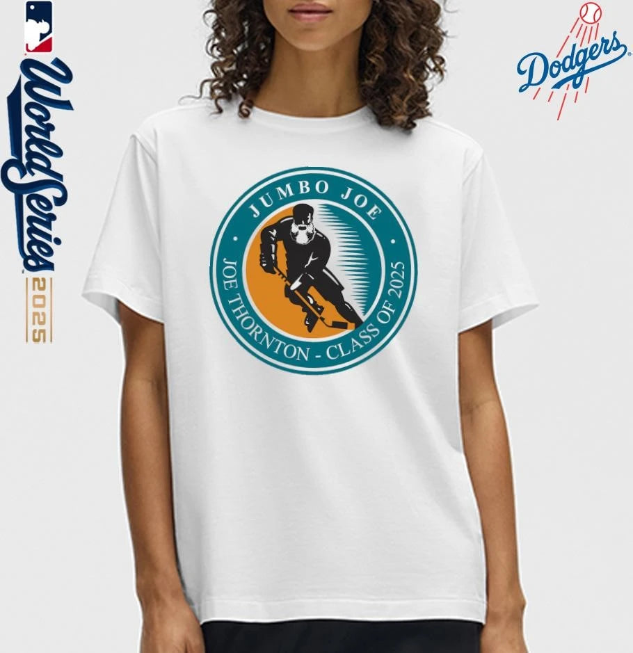 Official San Jose Sharks Jumbo Hall of Fame Class of 2025 Official Logo T-Shirt