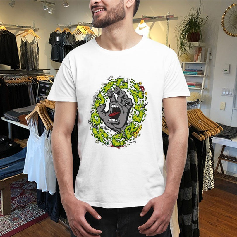 Official Santa Cruz Slime Scream Hand Shirts