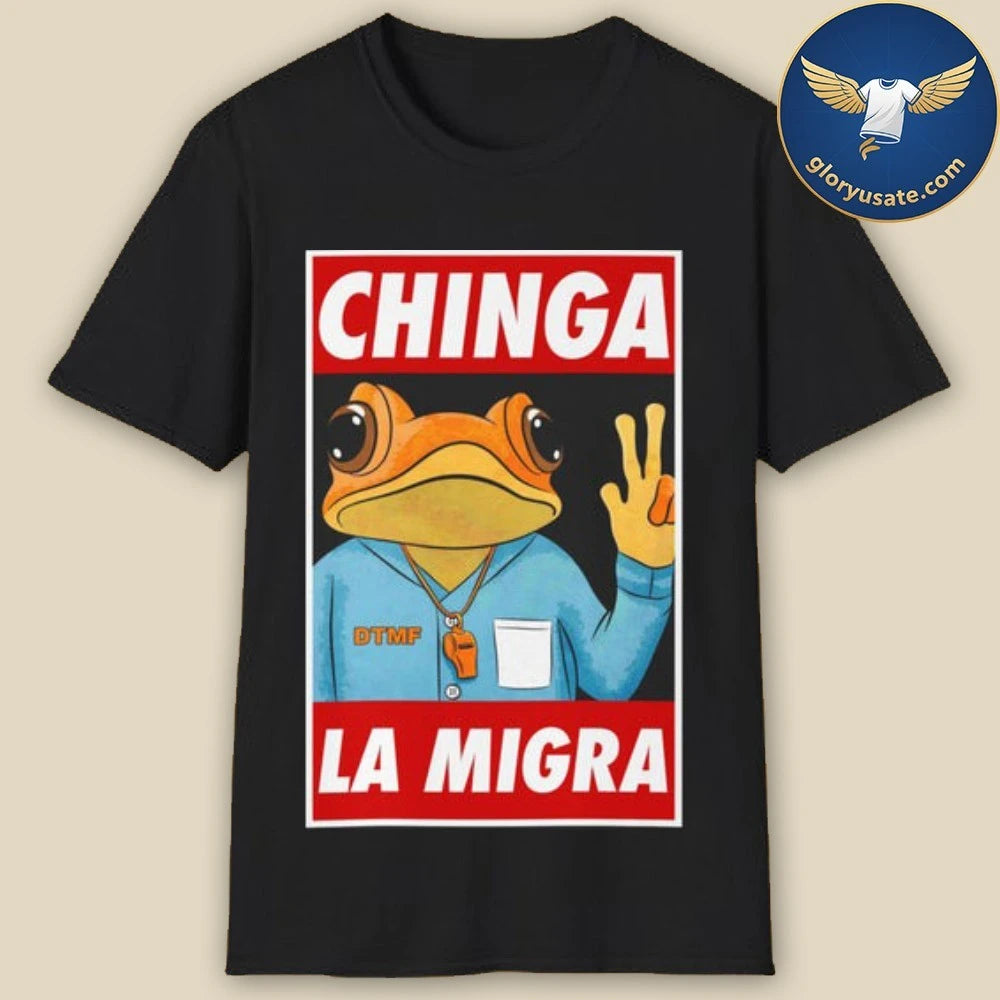 Official Sapo Concho Chinga La Migra Poster Boxy Shirt