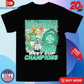 Official Saskatchewan Roughriders 2025 Grey Cup Champions Trophies Mascot Shirts