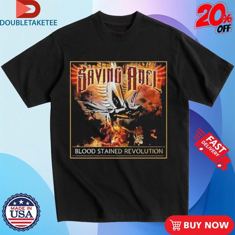 Official Saving Abel Blood Stained Revolution Album Cover Shirts