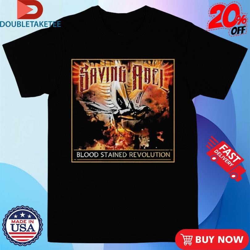 Official Saving Abel Blood Stained Revolution Album Cover Shirts