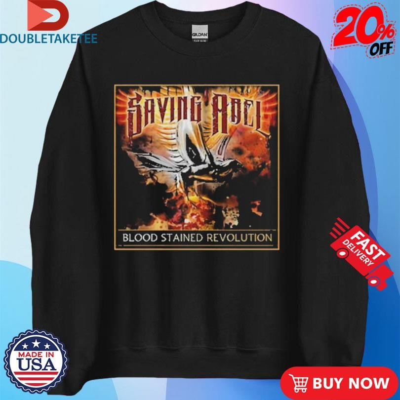 Official Saving Abel Blood Stained Revolution Album Cover Shirts