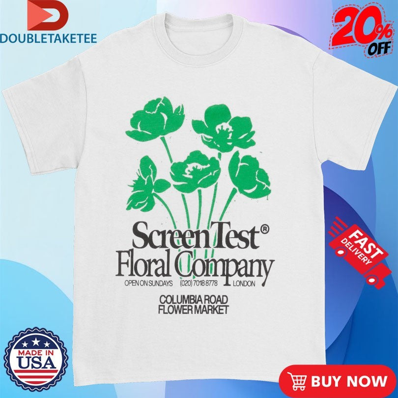 Official Sceen Test Floral Company Columbia Road Flower Shirts