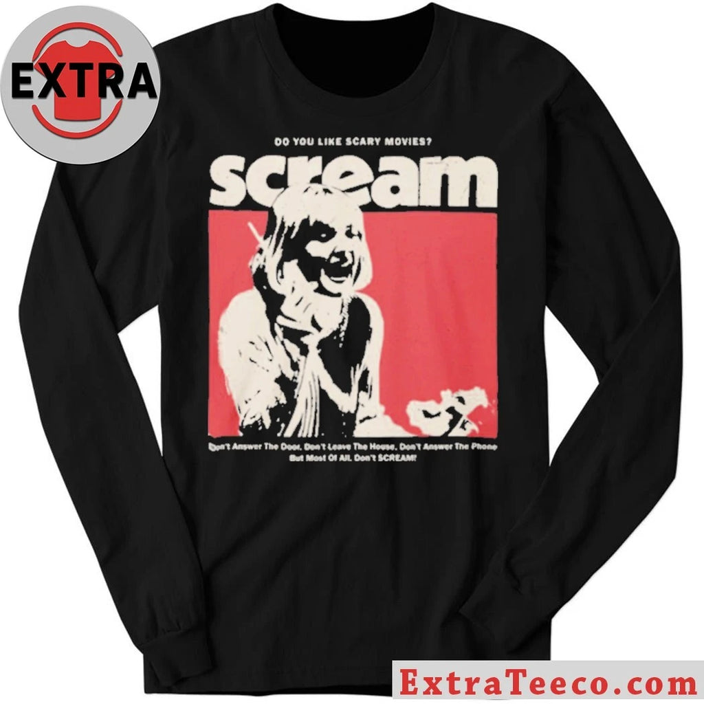 Official Scream Movie Casey Becker Graphic Do You Like Scary Movies Horror Shirt
