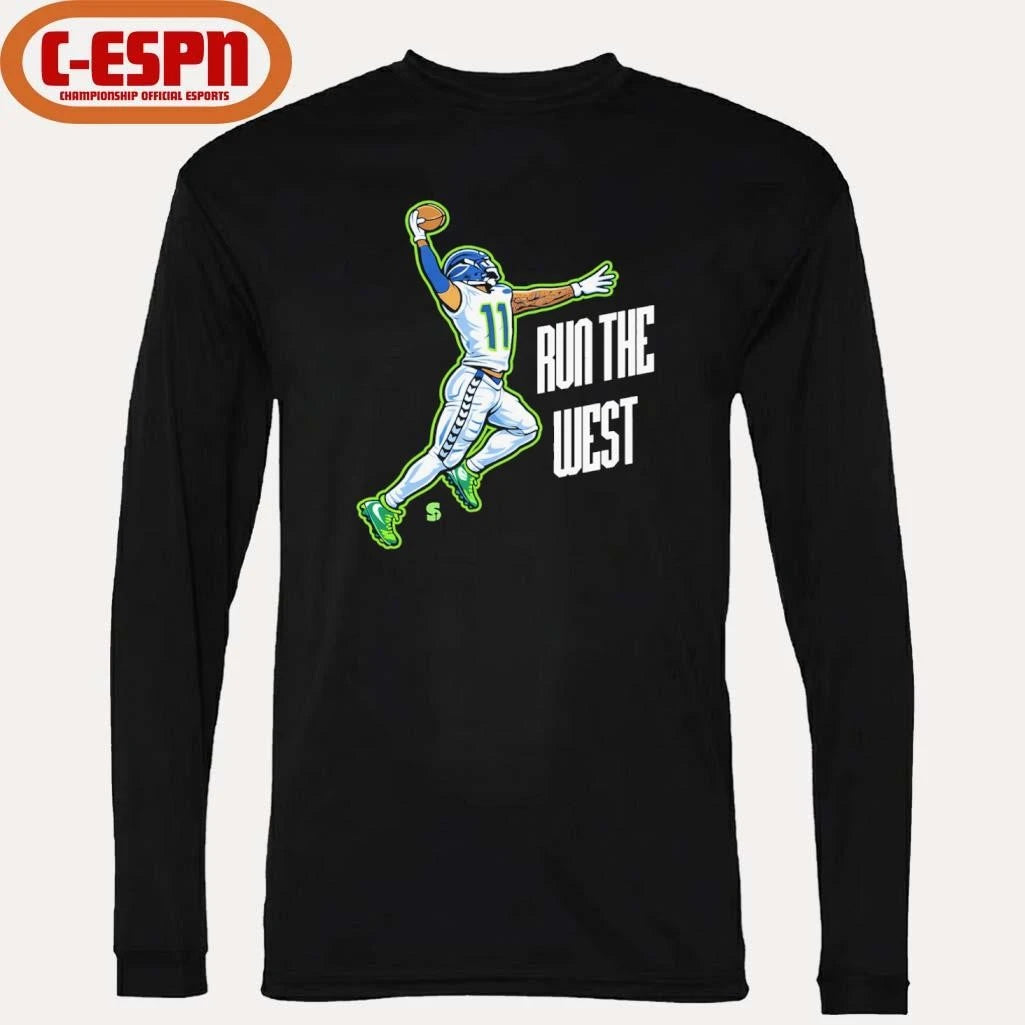 Official Seahawks RUN THE WEST Jaxon Smith-Njigba Shirt