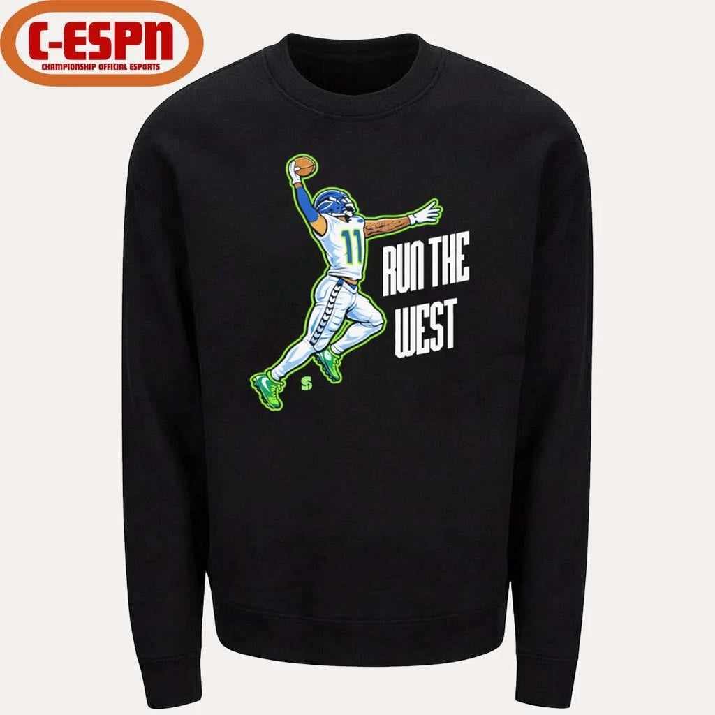 Official Seahawks RUN THE WEST Jaxon Smith-Njigba Shirt