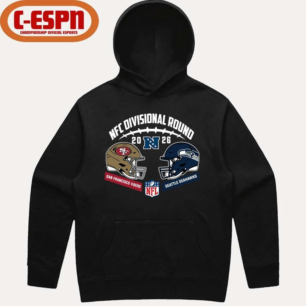 Official Seahawks Vs 49ers 2025-26 NFC Divisional Round Duel Helmet T-Shirt
