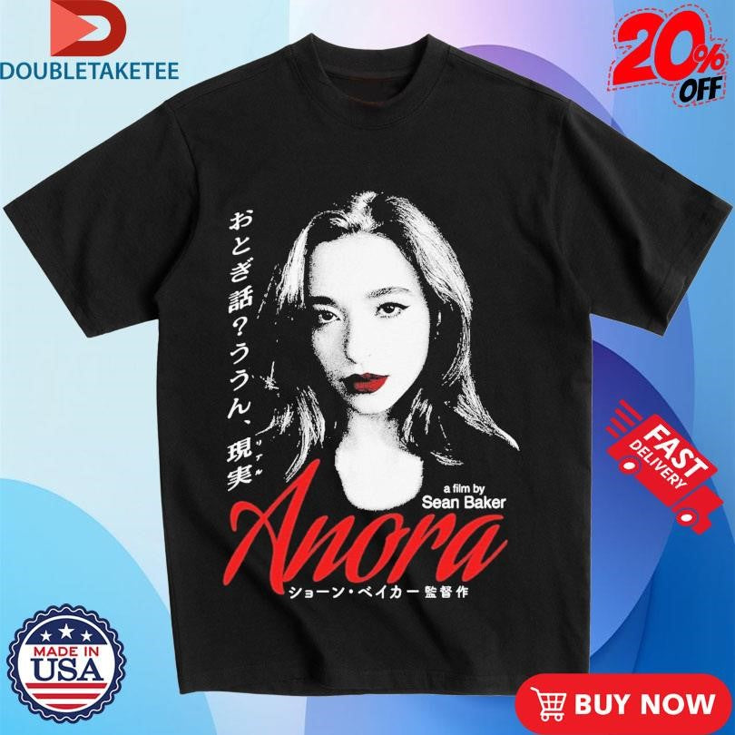 Official Sean Baker Anora Japanese Bootleg Shirts