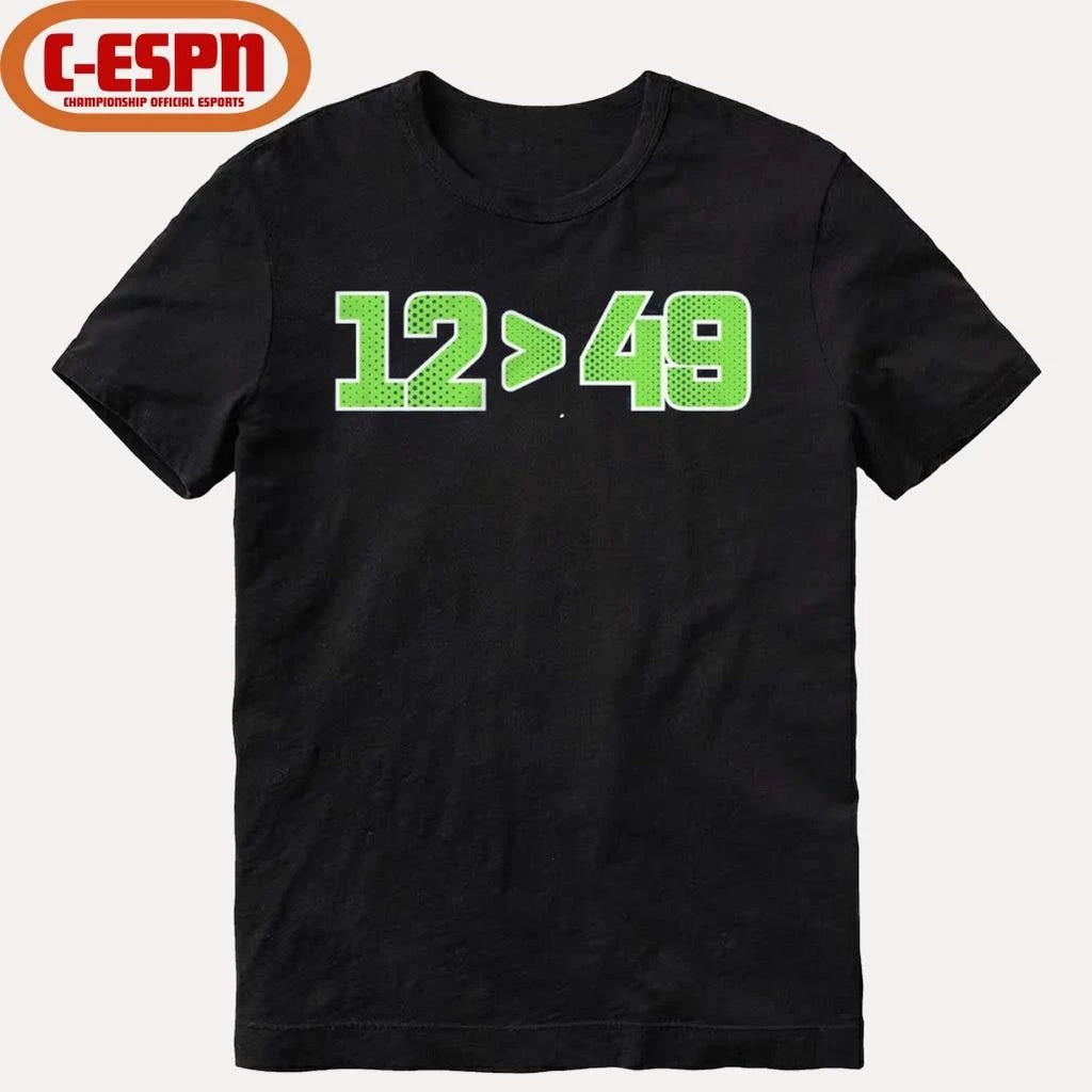 Official Seattle 12 Greater Than 49 T-Shirt