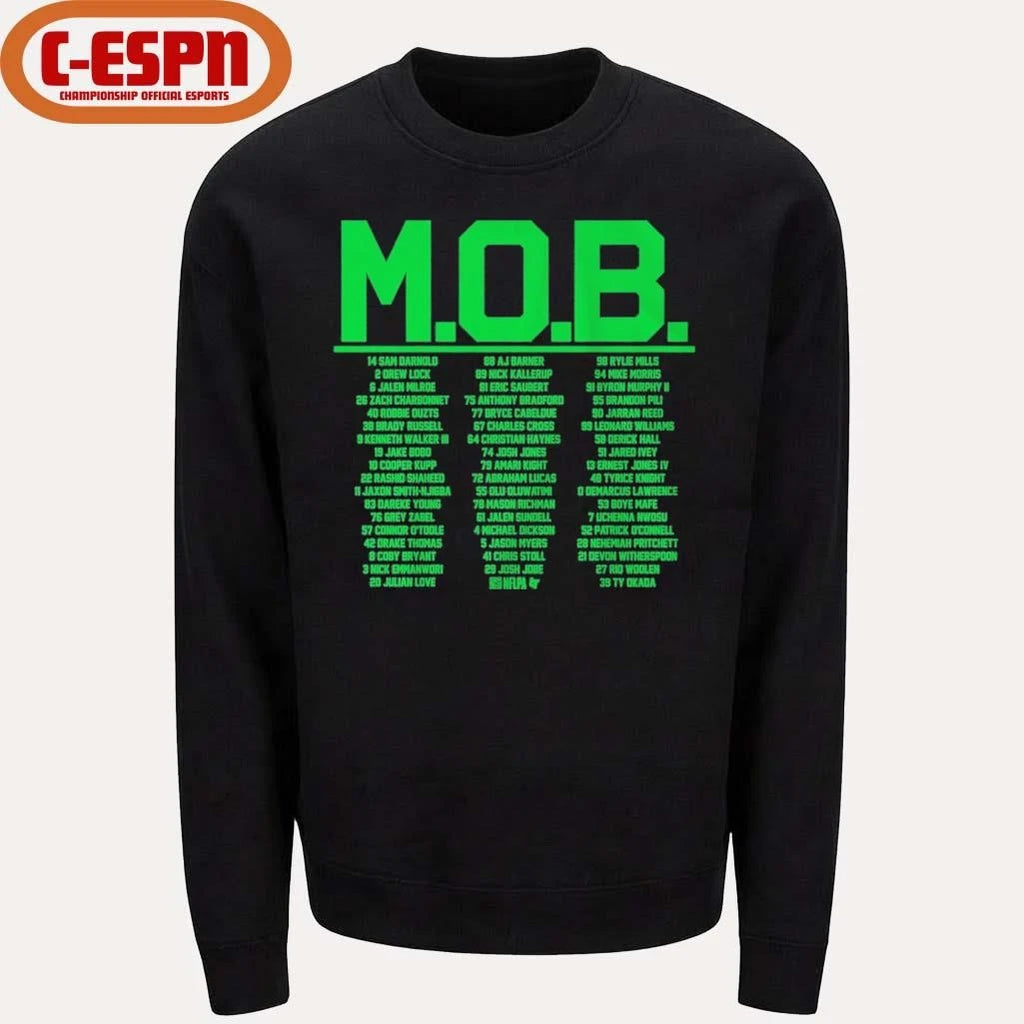 Official Seattle Football M.O.B Rosters shirt