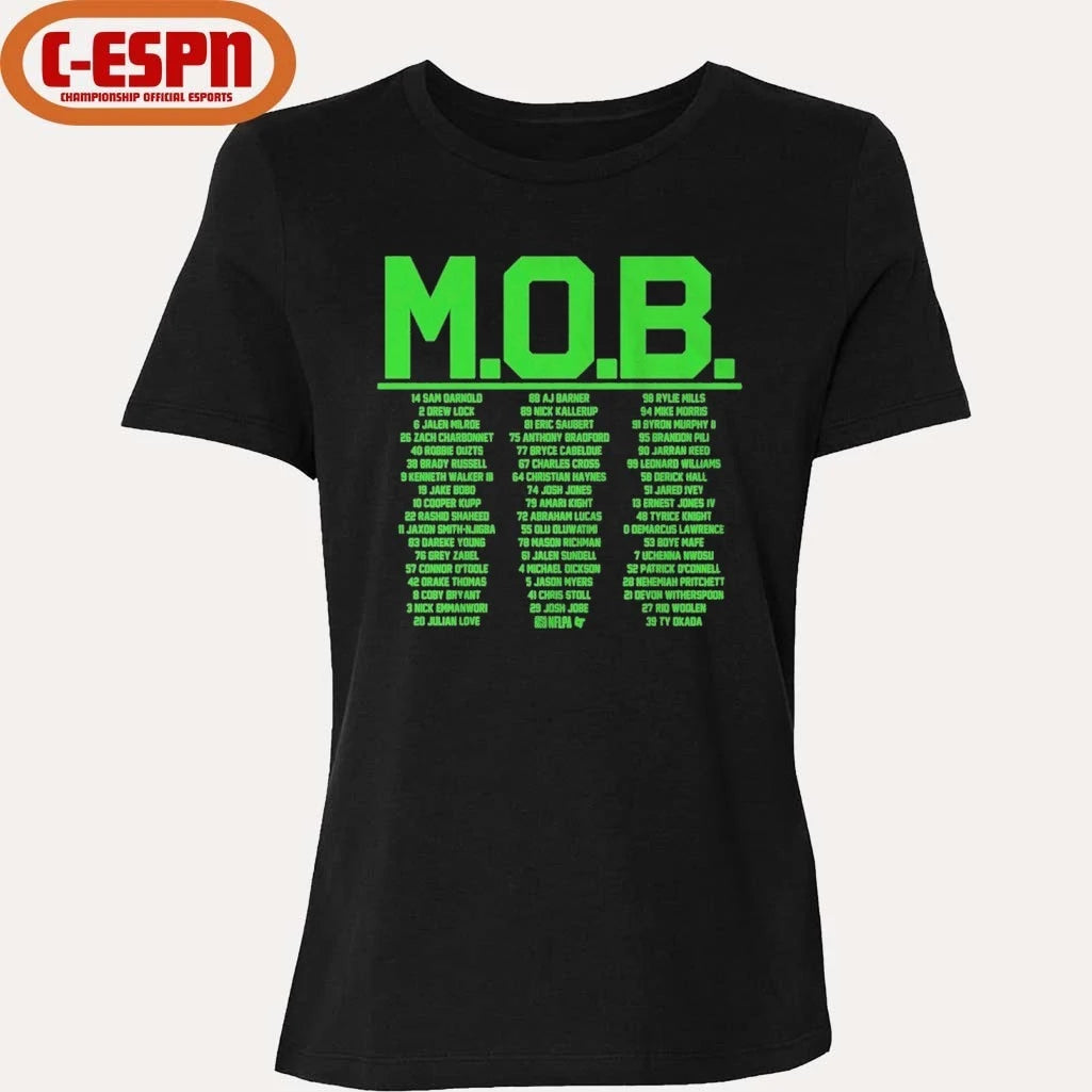 Official Seattle Football M.O.B World Champions Roster Shirt