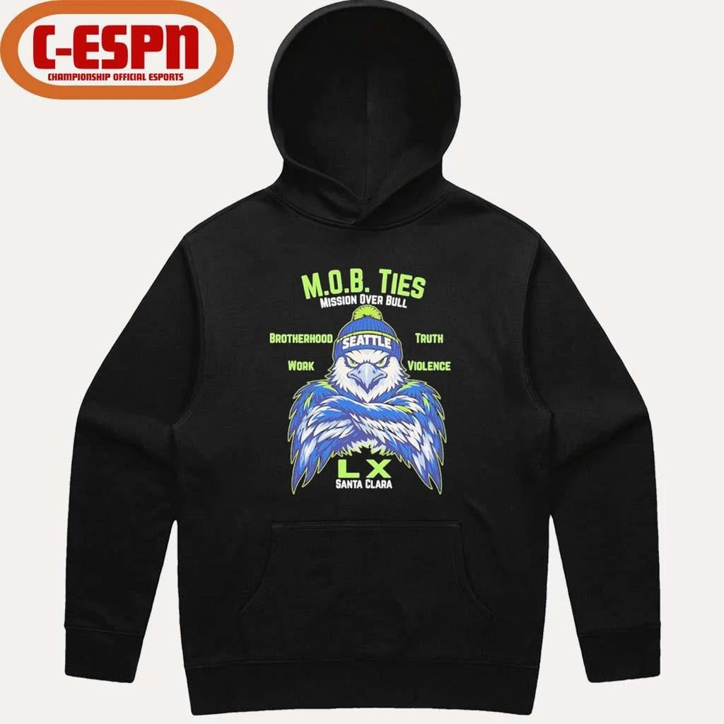 Official Seattle Football MOB Ties Mission Over Bull Shirt