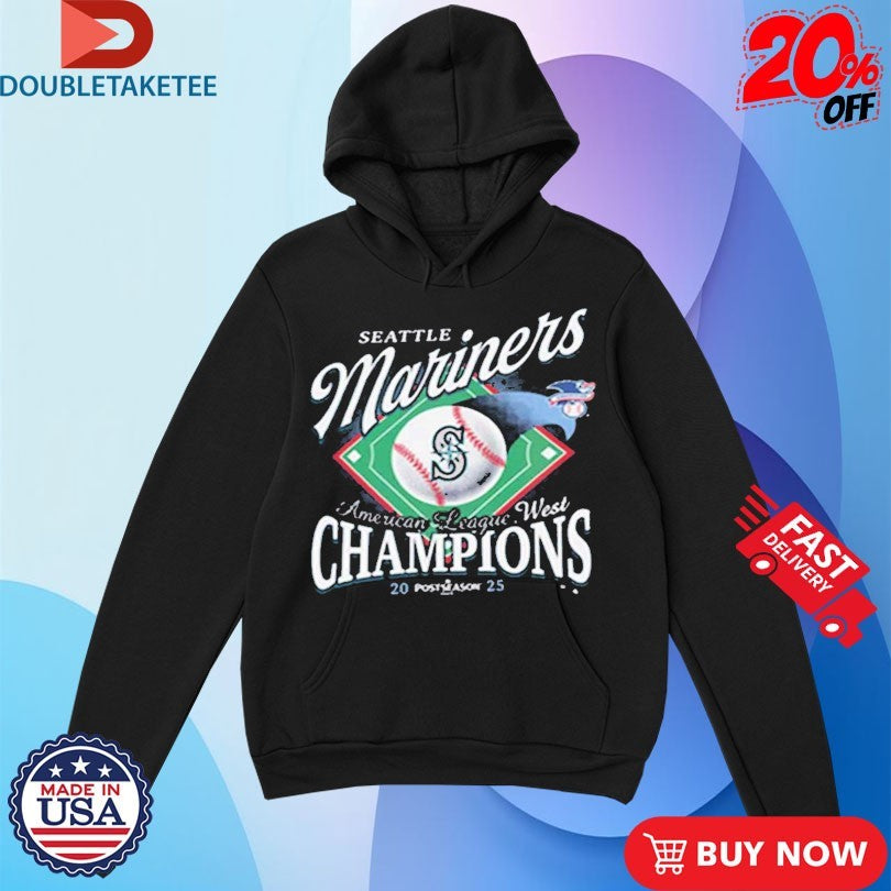 Official Seattle Mariners AL West Division Champions 2025 Shirts