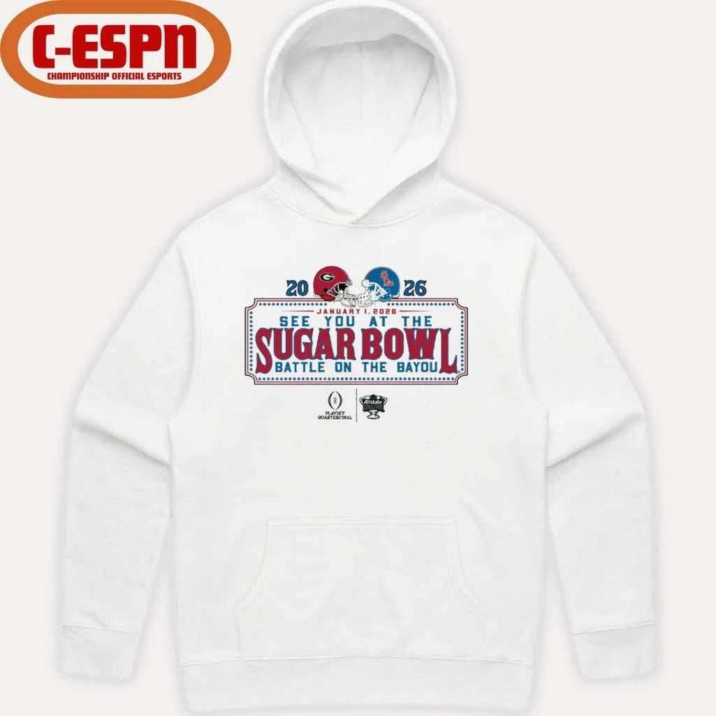 Official See You At The Sugar Bowl Dueling Helmet 2026 Georgia Vs Ole Miss Shirt