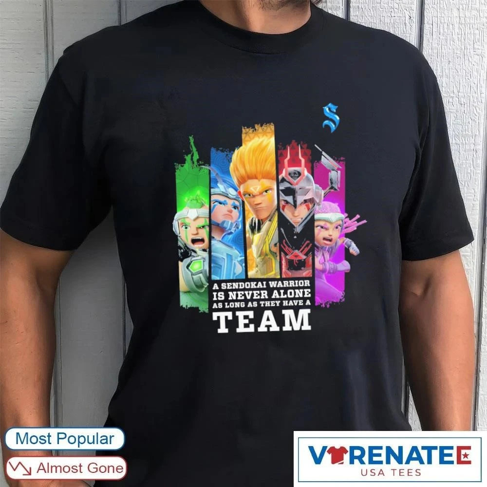 Official Sendokai Champions A Sendokai Warrior Is Never Alone As Long As They Have A Team t-shirt