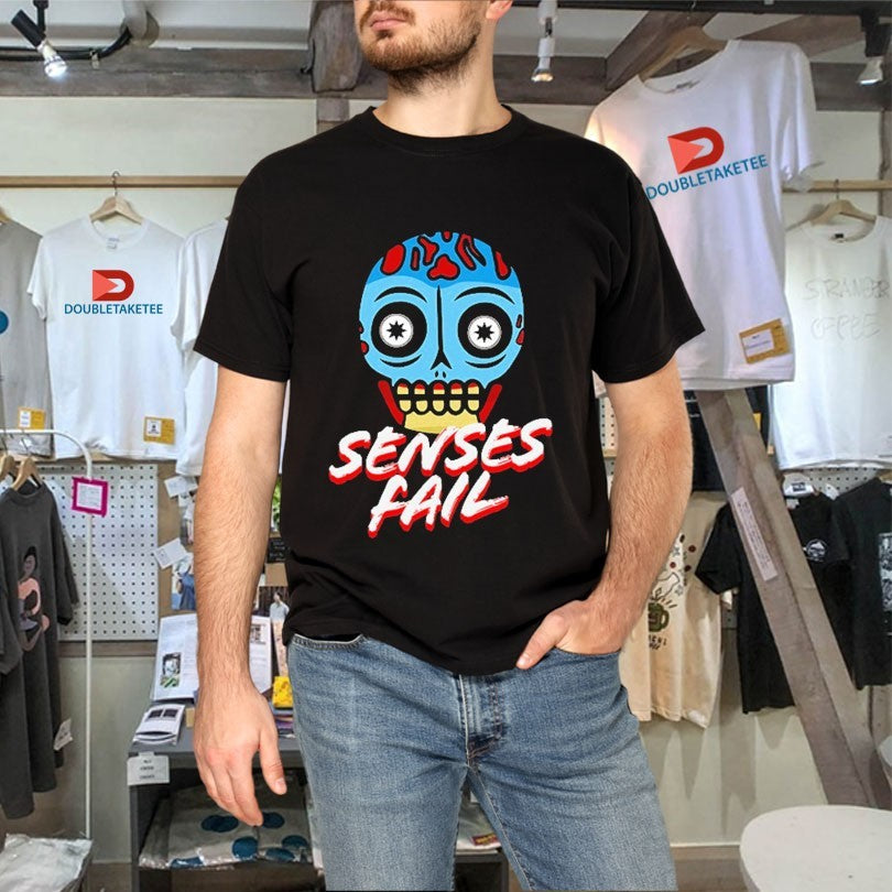 Official Senses Fail They Live On Tour Skull Shirts