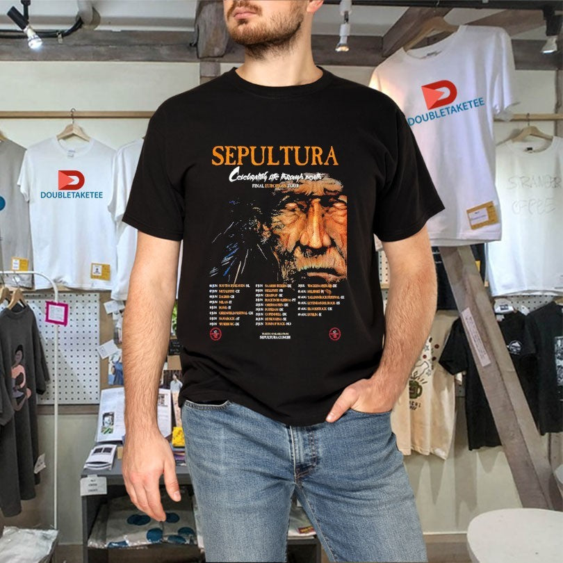 Official Sepultura Celebrating Life Through Death Final European Tour 2026 Dates Shirts