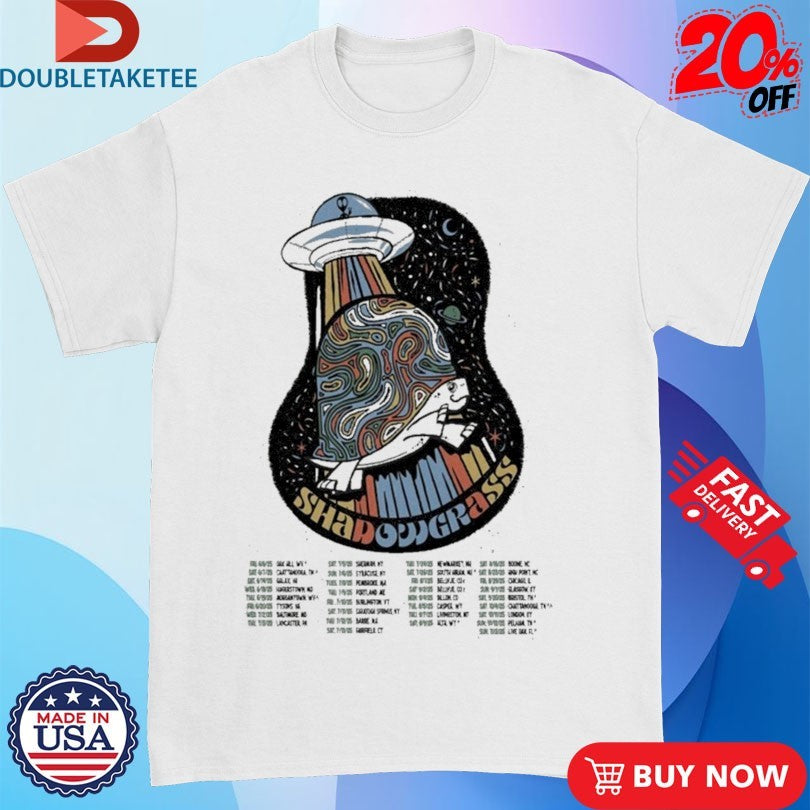 Official Shadowgrass 2025 Summer Tour UFO Turtle Shirts