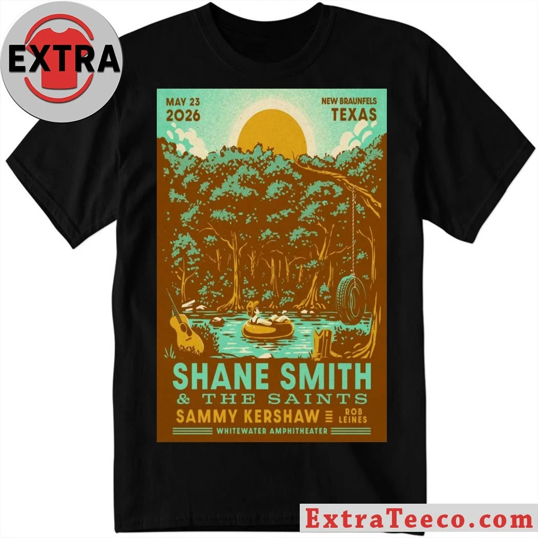 Official Shane Smith &amp; The Saints May 23 2026 At Whitewater Amphitheater Show Poster Shirt