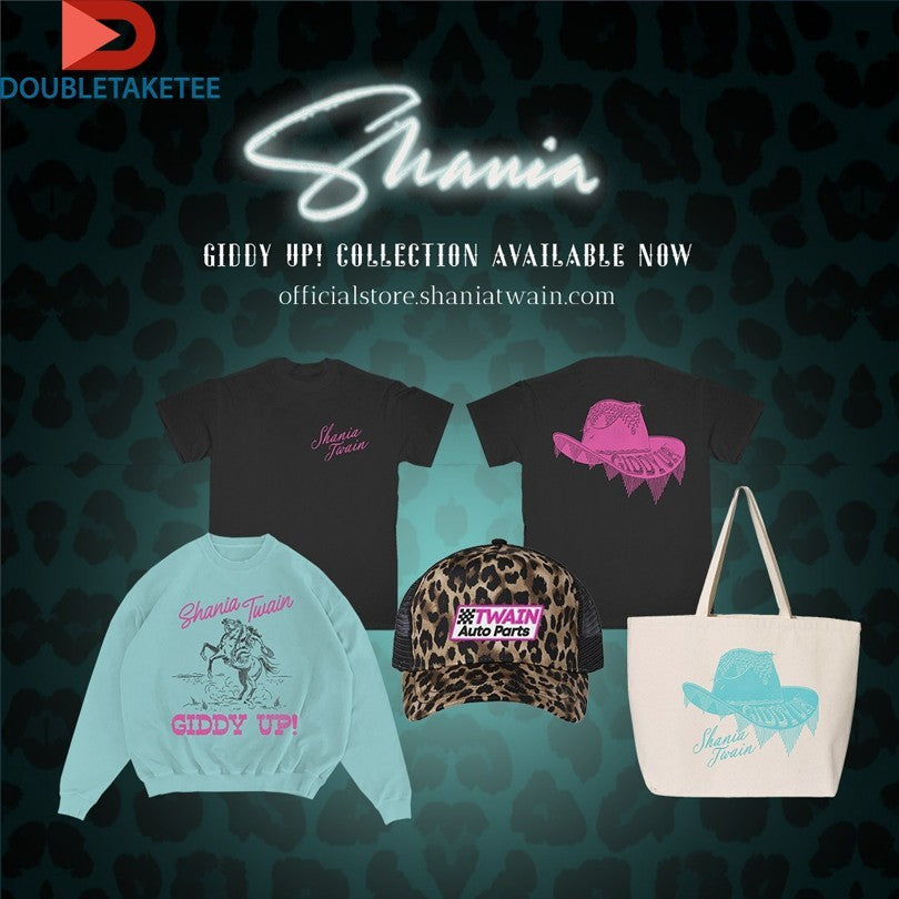 Official Shania Twain Giddy Up Hat Cowgirl Shirts