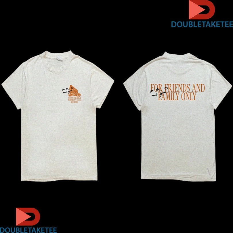 Official Shawn Mendes For Friends And Family Only Red Rocks Shirts