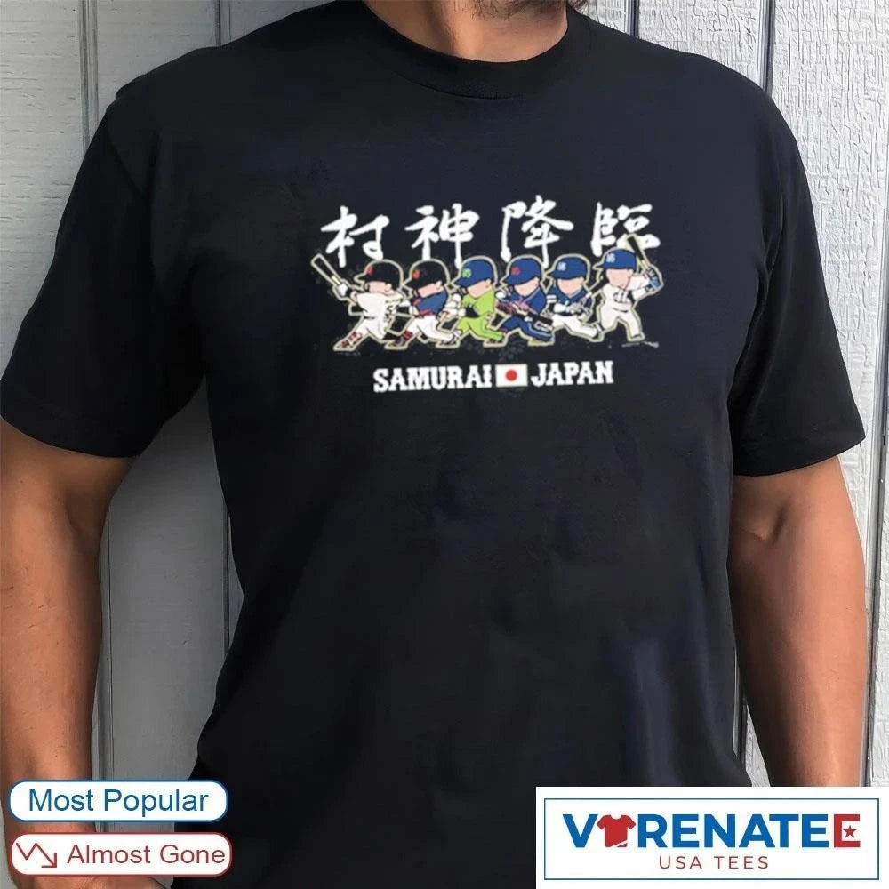 Official Shawn Spradling Shohei Ohtani Samurai Japan Los Angeles Dodgers T-Shirt