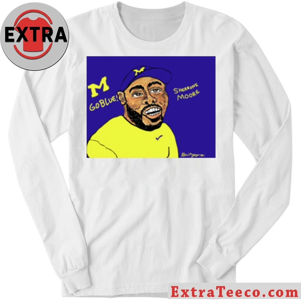 Official Sherrone Moore University of Michigan Head Coach Michigan Wolverines Logo T-Shirt