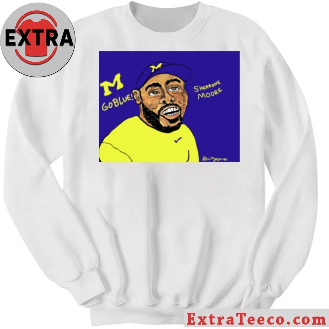 Official Sherrone Moore University of Michigan Head Coach Michigan Wolverines Logo T-Shirt