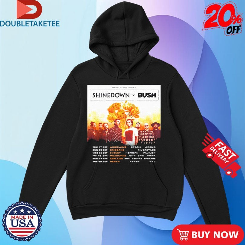 Official Shinedown X Bush Dance Kid Dance Act II Tour 2026 Dates Australia Shirts