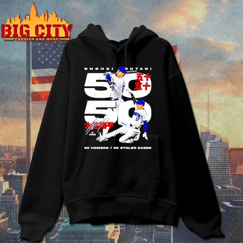 Official Shohei Ohtani Los Angeles D 50-50 Club Japanese Shirt