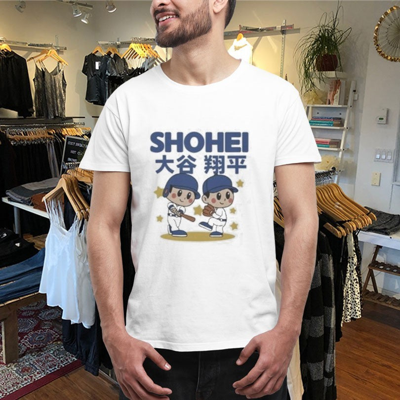 Official Shohei Ohtani Superstar Cartoon Baseball MLB Shirts