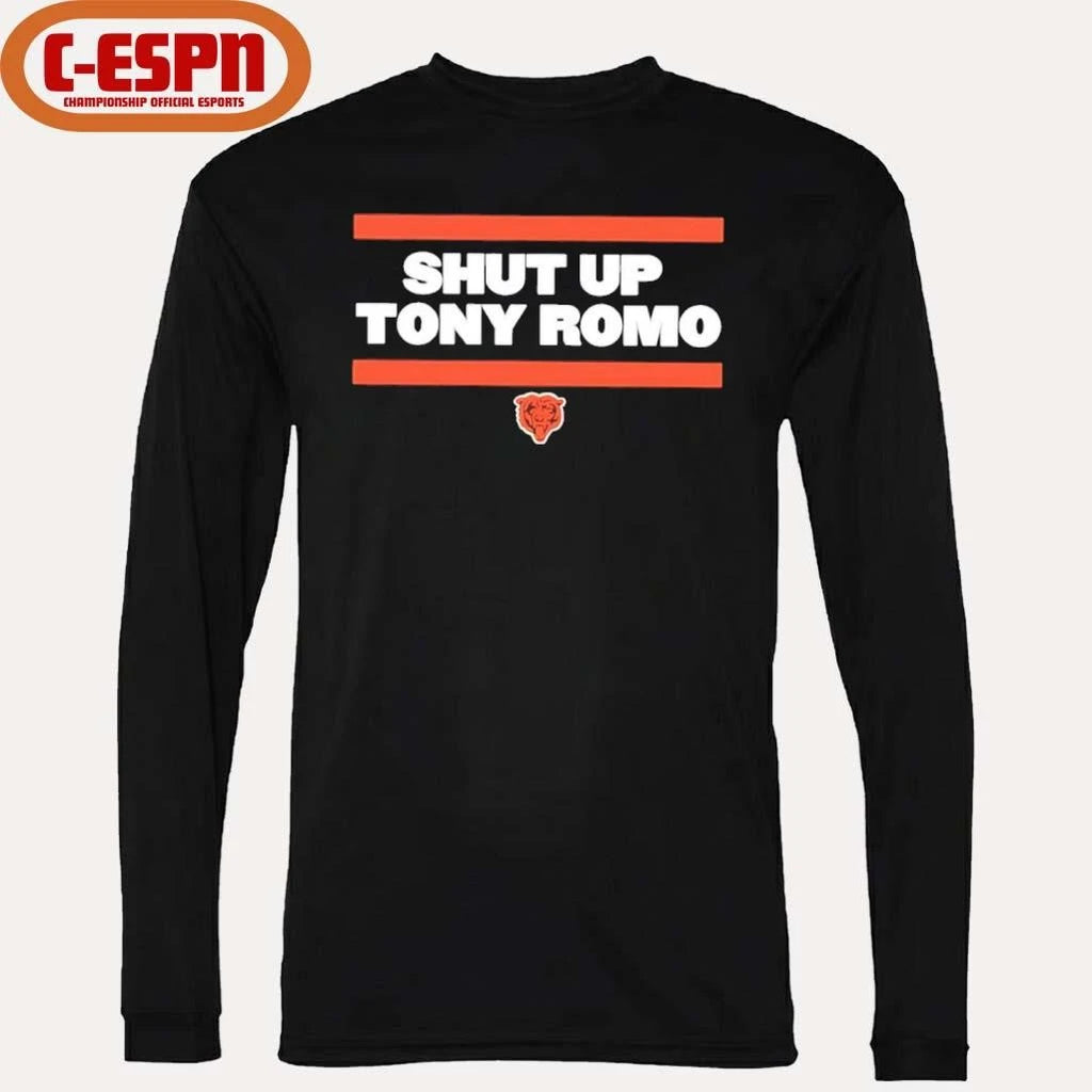Official Shut Up Tony Romo Chicago Bear Football Shirt