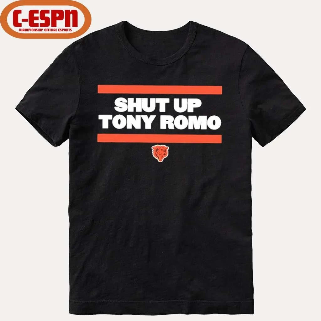 Official Shut Up Tony Romo Chicago Bear Football Shirt