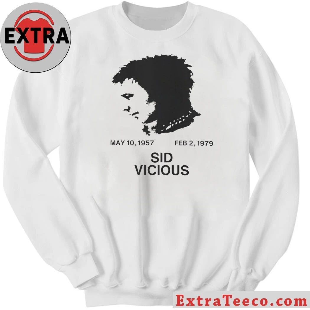 Official Sid Vicious He was born on May 10, 1957, and died on February 2, 1979 T-Shirt
