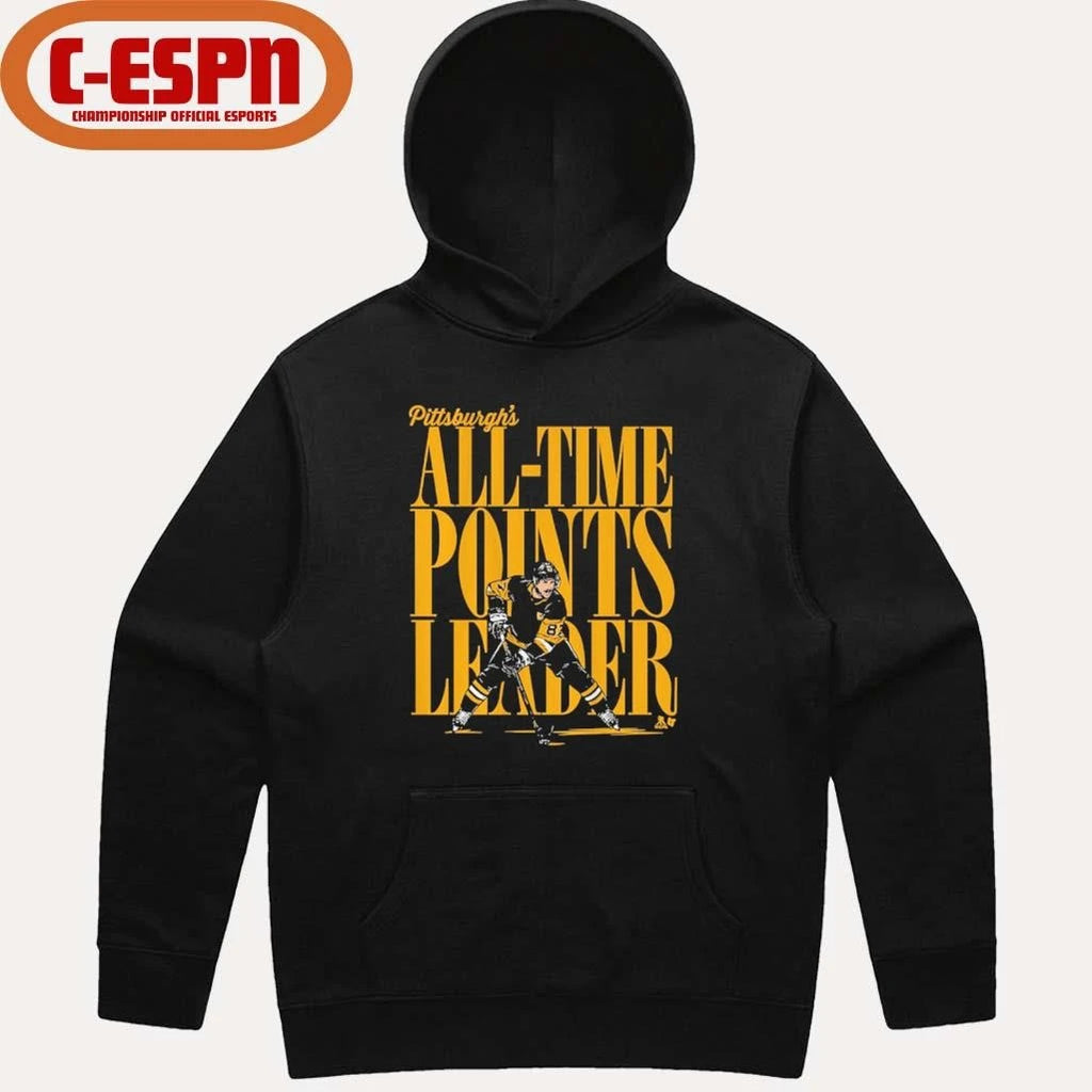Official Sidney Crosby Pittsburgh All-Time Points Leader Shirt