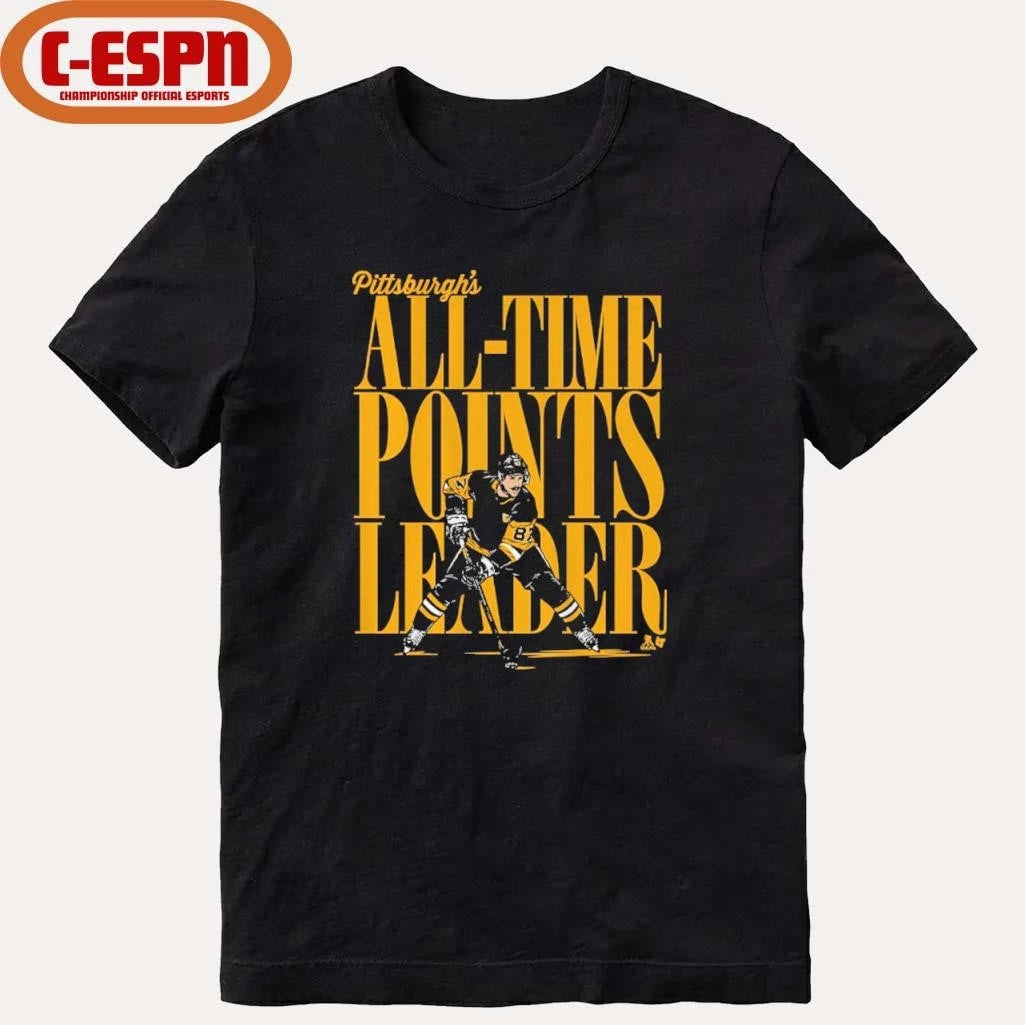 Official Sidney Crosby Pittsburgh All-Time Points Leader Shirt