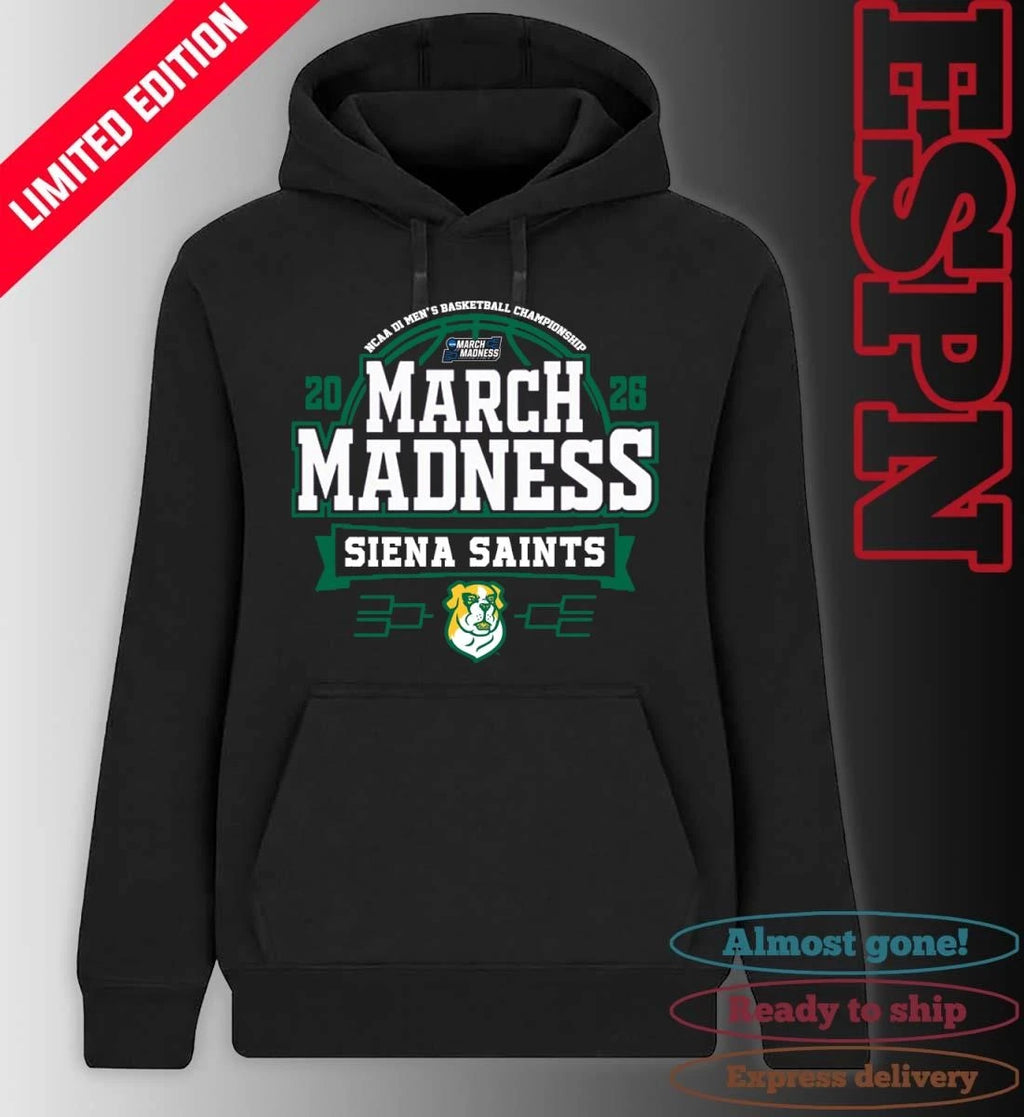 Official Siena Saints March Madness 2026 NCAA DI Men’s Basketball Tournament T-Shirt