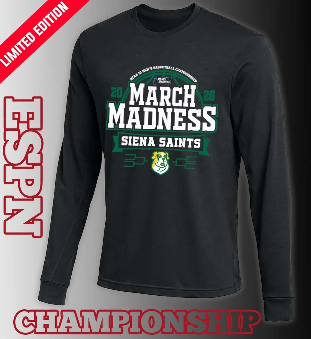 Official Siena Saints March Madness 2026 NCAA DI Men’s Basketball Tournament T-Shirt